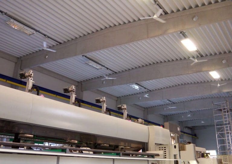 Destratification Fans - Destrat Fan - Industrial Ceiling Fans- Flexiheat