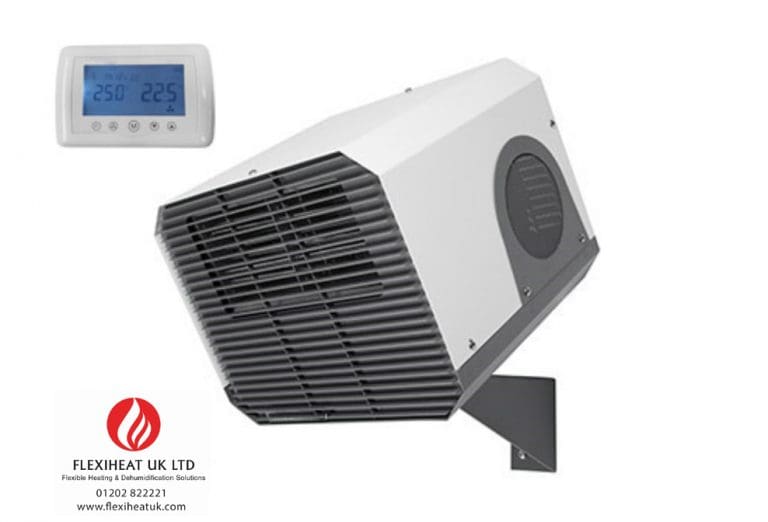Commercial Fan Heaters 6kW to 12kW Wireless Controlled Wall mounted