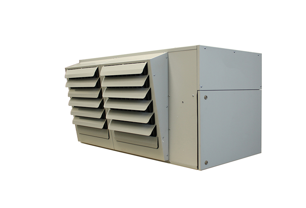 condensing unit heater; condensing warm air heater; reznor condensing unit heater;