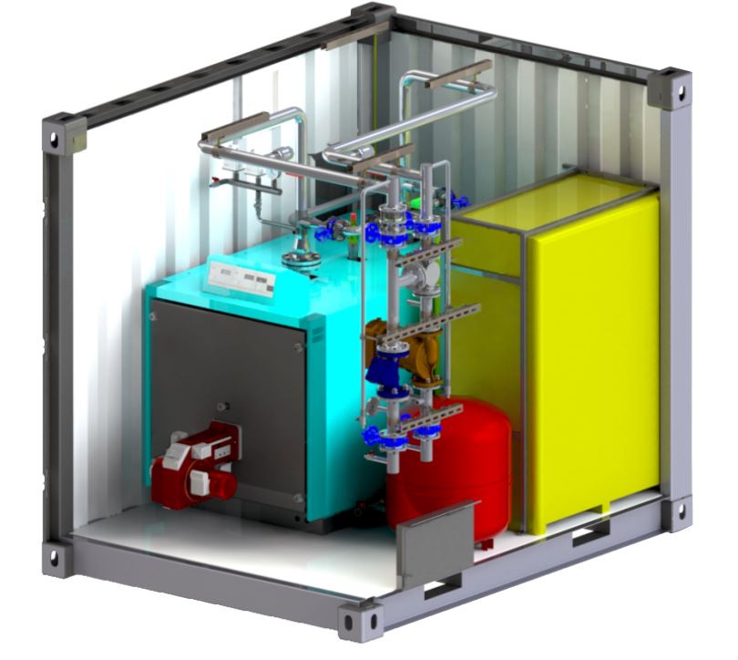 containerised temporary or mobile boilers from Flexiheat UK