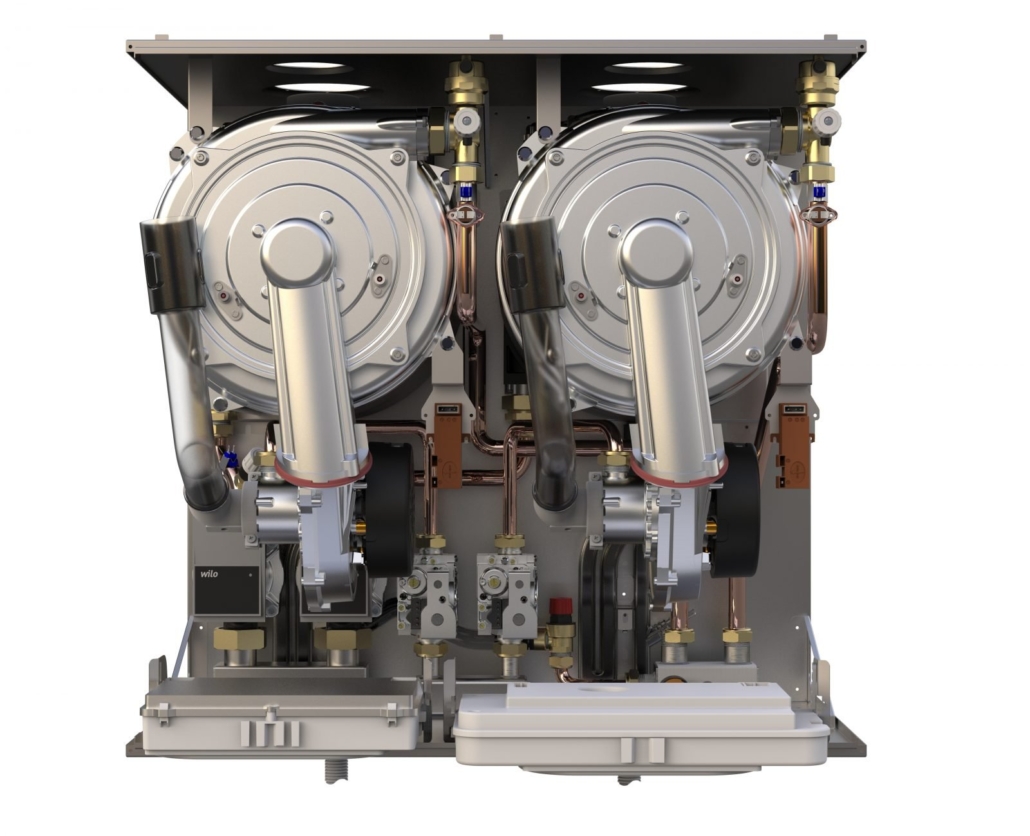 Two heat exchangers within our 100-kw gas fired boilers; Worcester gb162;bosch easycontrol ; search; inc vat