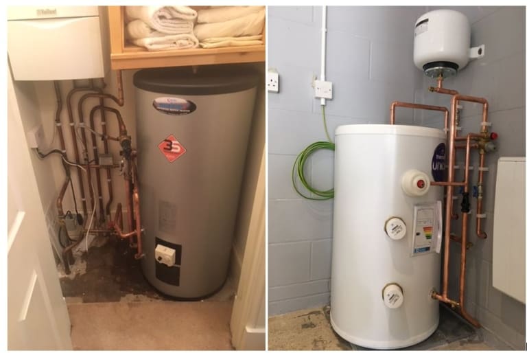 250 Litre Indirect Unvented Cylinder Stainless Steel 25 year