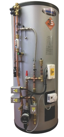pre plumbed unvented hot water cylinders from Fexiheat UK;