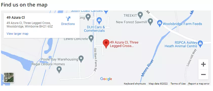 Flexiheat UK location map