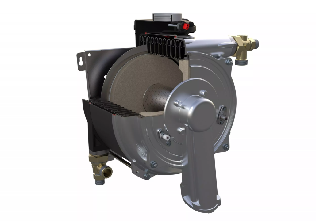 modular condensing boiler heat exchanger with large turndown ratios; energy efficiency; hot water; direct water heaters