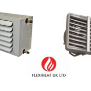 Industrial unit heaters water electric gas oil or steam powered from Flexiheat UK