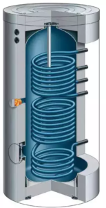 Twin coil buffer tank or calorifier from Flexiheat UK