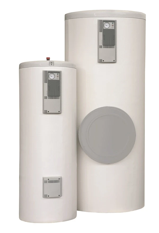 Domestic hot water buffer tanks from Flexiheat UK; hot water buffer tank or storage tank range from 200 to 1500 litre water heating storage