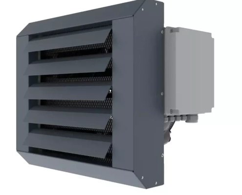 Industrial Fan Heater or electric heaters for heating warehouses etc with thermostat for temperature control from Flexiheat UK