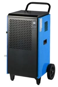 70 Litre per day commercial dehumidifier for moisture and humidity control and dehumidification after water damage from Flexiheat UK