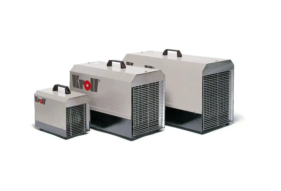 German electric heaters warm air from Flexiheat UK