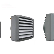 LPHW Unit Heaters- an air heater for a heating hot water system which can be powered by renewable sources of energy such as an air source heat pump, ground source heat pumps or a traditional hot water boiler from Flexiheat UK