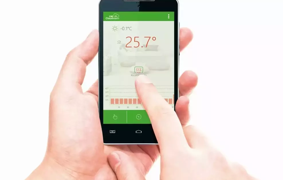 cloud warm app to control the boiler from your mobile phone or tablet