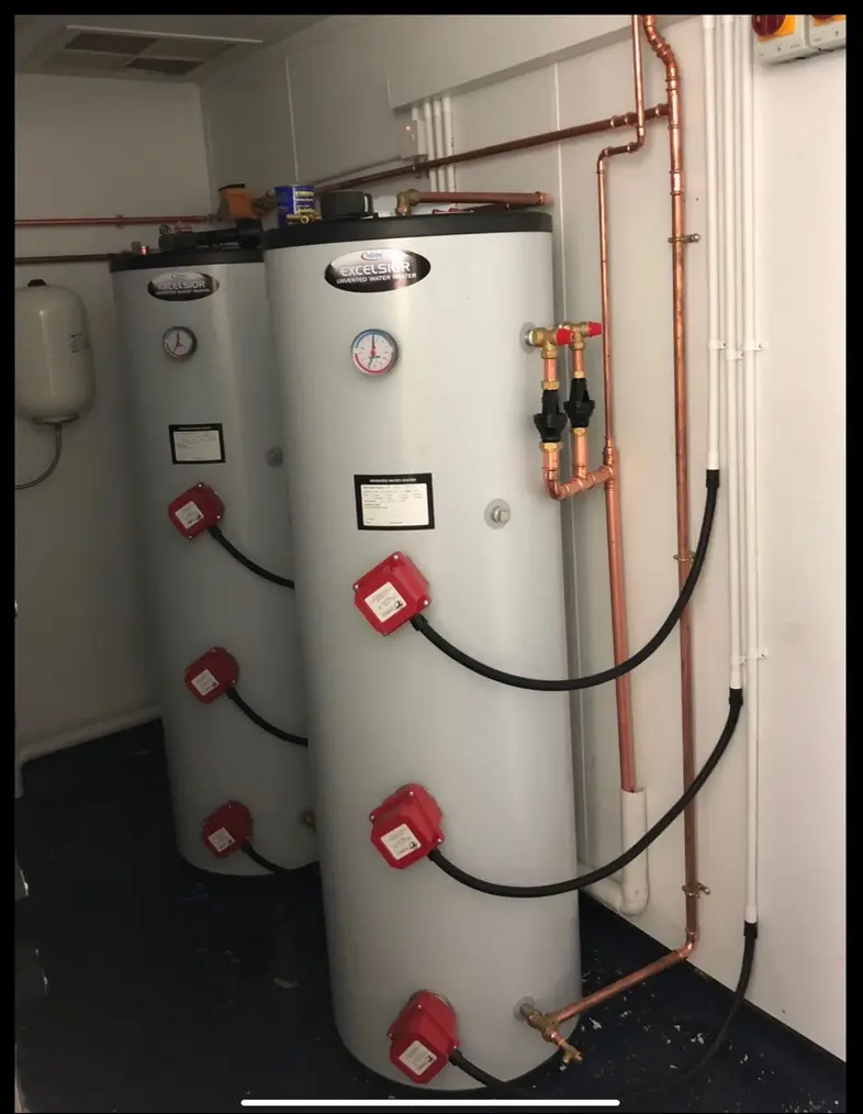 Our direct unvented hot water cylinders - having an inbuilt expansion system require no external expansion vessels to be fitted